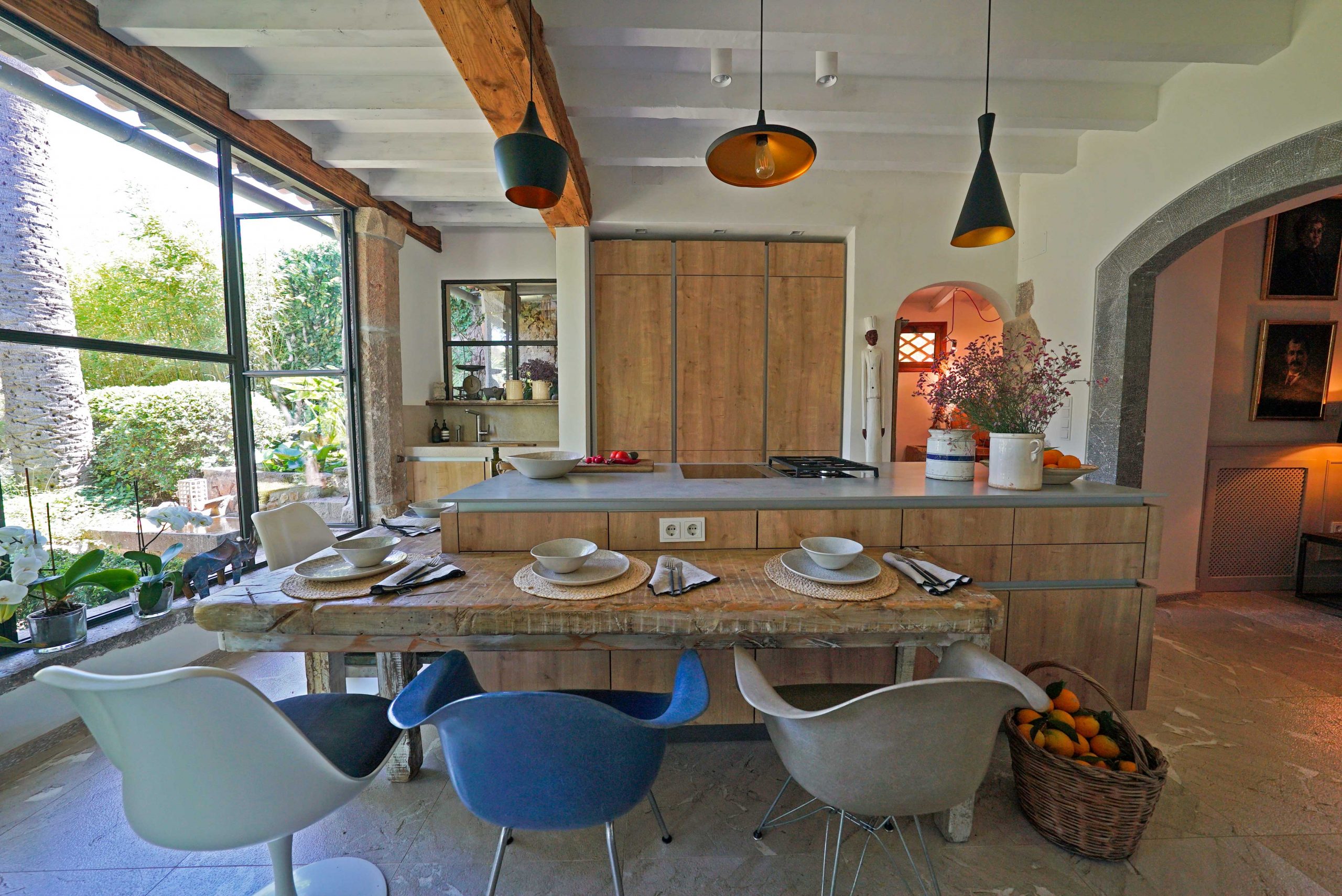 Cocina de la Finca de la Soledad en Soller